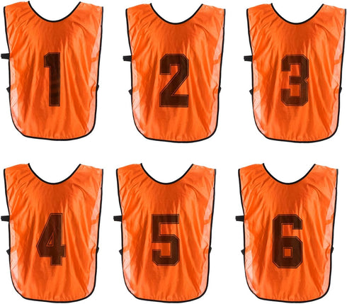 PATIKIL Soccer Training Vest, Team Sports Pinnies Reversible Numbered Soccer Practice Pennies