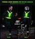 LED Reflective Vest Running Gear Set, USB Rechargeable Light Up Running Vest for Night Walking with Waterproof Phone
