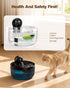 6 3 88oz/2.6L Battery Operated Cat Water Fountain: GOOIFUN Cat Fountain with Filters + Sponges - Cats Water Bowl