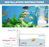 ZRDR Aquarium Air Refiner Kit, Low-Pressure Bubbler for Fish Tank with Control Valve and Suckers