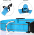 TagME Adjustable Reflective Nylon Dog Collars, Classic Dog Collar with Quick Release Buckle for Large Dogs, Sky Blue,