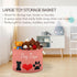 Dog Toy Box Chest with Cotton Rope Salmon Toy Storage Organizer Boxes Bins Baskets for Small dogs, Pet Toy Box, Dog Toy