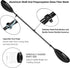 Kayak Paddle 4 Pieces, Lightweight Aluminum Shaft and PP Blade, 90.5inch/230cm Floating Oars