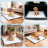 Greatbond 24" 24", 4 Pee Pad Holder for Dogs x Silicone Potty Tray with Holder Clamps, High Edge No-Spill Dog Training
