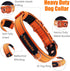 Neoprene Padded Dog Collar, Heavy Duty Nylon Collar with Metal Buckle for Small Medium Large Dogs (Small, Orange)