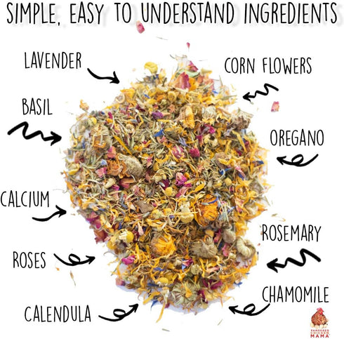 (2 (2 Pampered Chicken Mama Best Eggs Ever! Nesting Herbs for Chickens Pounds Total) for Chicken Nesting Boxes Calcium