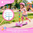 3-Wheel 2-8 Nattork Toddler Kick Scooter for Kids Girls Boys Adjustable Height Scooter with Light-Up Wheels, Anti-Slip