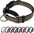 Adjustable Martingale Dog Collar, Nylon Reflective No Pull Collar for Small, Medium, Large Dogs (Army Green, S)