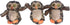 3 Pack Owl Dog Toys for Small Dogs, Plush Dog Toys with Squeaker, Toy for Small Dogs, Owl in Tree Dog Toy