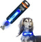 LaRoo Light Up Dog Collar with Nylon Stickers, Universal Glowing Accessories for Leash Harness, Silicone Waterproof LED