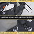 SWIHELP Dog Car Seat Puppy Portable Pet Booster Car Seat with Clip-On Safety Leash and PVC Support Pipe