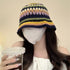Women Crochet Bucket Hats, Handmade Cloche Knitted Beanies, Trendy Outdoor Floppy Fishing Hat