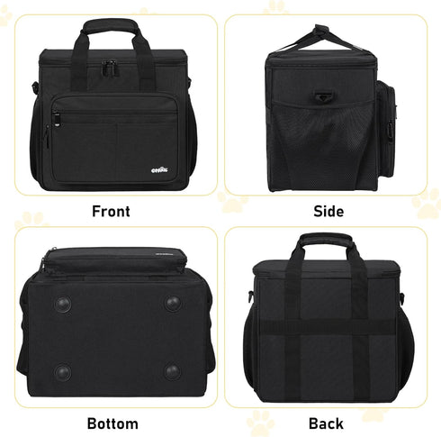 GMAK Large Pet Grooming Bag, Dog Grooming Tote Bags Supplies Organizer Case Pets Tools Organizer Tote for Dog Cat