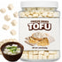 2.83oz (80g) Freeze Dried Tofu Cubes, 1cm Bite Size, Plant Based Dehydrated