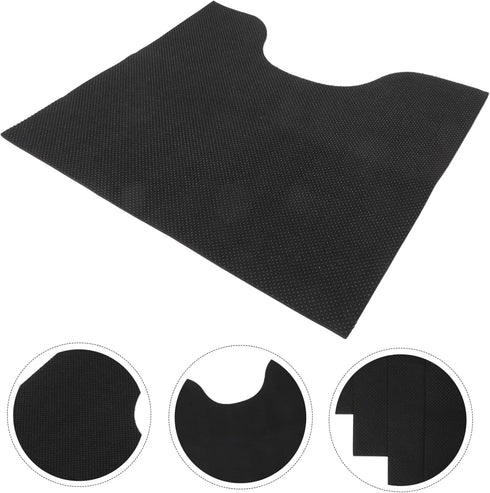 6pcs VOSAREA U-Shaped Toilet Training Pad Washable Bathroom Contour Rug for Potty Training Soft Reusable Toilet Mats
