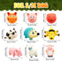 Liliful 9 Pcs Squeak Latex Dog Toys Soft Rubber Dog Chew Toy Grunting Pig Dog Toy Squeaker Dog Puppy Chew Toy Fetch Play Animal Ball Toy Cute Funny Latex Dog Balls for Small Puppy and Medium Pets Dogs