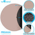 (60" 1 Pack) Paw Inspired Round Washable Pee Pad for Dogs | Reusable Puppy Pad for Potty Training, Whelping, Waterproof