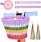 Kids Bike Basket Set, Handwoven Bike Baskets for Children Cycling with Spare Leather Straps and Bell, Easy Install