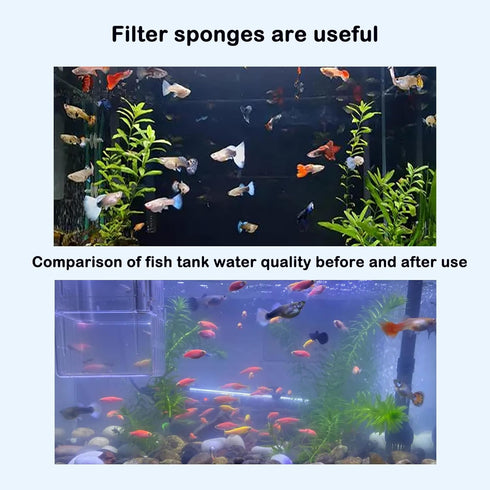 Delapan 4 Pack Pre-Filter Sponge for Aquaclear Aquarium Fish Tank Filter Covers.