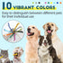 300 10 Pcs Dog Toothbrush Cat Tooth Brushes Bulk, Double Sided Brushing Kit, Teeth Cleaning Kit Soft Bristles Long