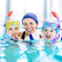 Kids Snorkel Set, Dry Top Snorkeling Gear for Youth Boys Girls, Tempered Glass Swimming Diving Mask