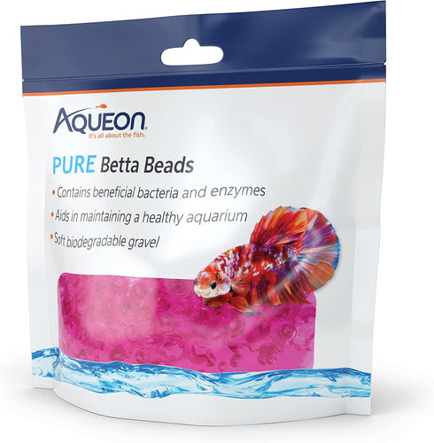 Aqueon Pure Betta Beads, Pink