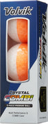 Volvik Crystal Combi Golf Balls - Enhanced Spin & Visibility