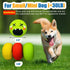 Squeaky Dog Toy for Small Dogs, Rubber Latex Puppy Toys, Soft Smile Face Squeaky Balls for Mini, Small Breeds