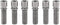M8 x 25mm Titanium Ti Bolt with Washer for BMX Cycling Stem, Pack of 6