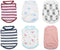 6 Pack Small Dog Shirts for Girls, XS Puppy T Shirt Striped Dog Clothes for Yorkies, Summer Vest Breathable Apparel