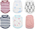 6 Pack Small Dog Shirts for Girls, XS Puppy T Shirt Striped Dog Clothes for Yorkies, Summer Vest Breathable Apparel