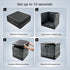 HAIGE Portable Toilet for Adults & Camping, XL Extra Large Folding Travel Toilet | New Upgrade Design for Car, Truck