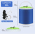 Homelove Collapsible Camping Fishing Bucket,11L (2.9 Gallons) Durable Pop Up Water Bucket with Net and Rope for Car Washing, Fishing,Boating or Other Outdoor Activities, Foldable Bucket,Blue by Homelove