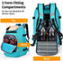 Ski Boot Bag, 50L Waterproof Travel Backpack for Ski & Snowboard Boots and Accessories