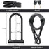 Sportneer Heavy Duty Bike Lock: U Lock with 6ft Security Steel Cable, Bicycle U-Locks with Keys