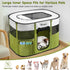 600D Dog Playpen, Portable Pet Playpen Cat PlayPens, Oxford Dog Kennel Tent Crate, Waterproof&Breathable, Indoor