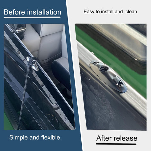 Quick Release Fender Hanger, 316 Stainless Steel for Marine Use, Pack of 2, Boat Top Hinges & Swivel Side Mount Hinge