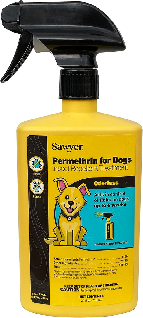Sawyer Products SP624 Permethrin, Insect Repellent Treatment for Dogs
