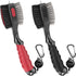 THIODOON 2 Pack Golf Club Brushes and Groove Cleaner, Oversized Brush Head with Magnetic Keychain, Comfortable Grip