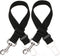 Elisel 2 Packs Adjustable Length Pet Dog Cat Car Seat Belt | Pet Accessories for Dogs, Cats, and Pets (Black)