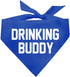 Drinking Buddy Dog Bandana, 100% Cotton Triangle, Made in USA, Funny Beer Lovers, Royal One Size (11)
