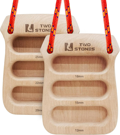 TWO STONES Portable Hangboard, Lightweight Climbing Training Board for Rock Climbers as Gift
