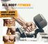 Portzon Rubber Dumbbell Weight Set, 2 Pcs, 5-50 LB, Anti-Slip, Anti-roll, Hex Shape