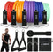 Resistance Bands Set for Working Out, Exercise Bands with Door Anchors, Stretch Bands for Home Fitness