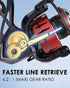 Tempo Expert Spinning Reels, Ultralight Magnesium Body Fishing Reel, 10+1 BB, 41LBs Carbon Fiber Drag Max, 6.2:1 Gear