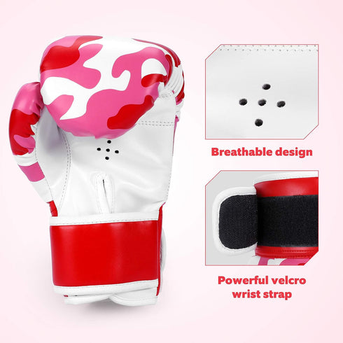 Kids Boxing Gloves for Children 3-9, Youth Boys Girls Toddler PU Cartoon Sparring Training Boxing Gloves