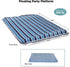 3-in-1 Aqua Fold & Go Tanning Pool Float, Mat and Tanning Pool Lounger Padded Mat for Land or Water with Carry Strap