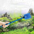 Generic Aquarium Algae Scraper Fish Tank Cleaner Brush Long Handle Double Sided Sponge Glass Cleaner Aquarium Cleaning