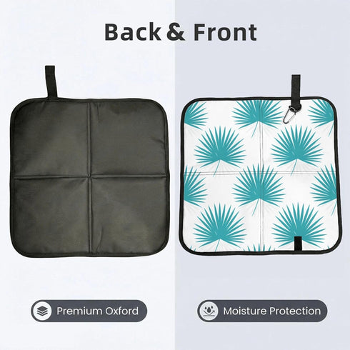 Vaelthyroewao 15.8'' Watercolor Flower Petals Portable Foldable Stadium Seat Pad Waterproof Sitting Mat Cushion