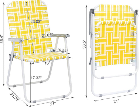 Generic Set 2 of Classic Outdoor Camping Chairs,Patio Folding Lawn Chair,Outdoor Beach Portable Folding Camping Chair